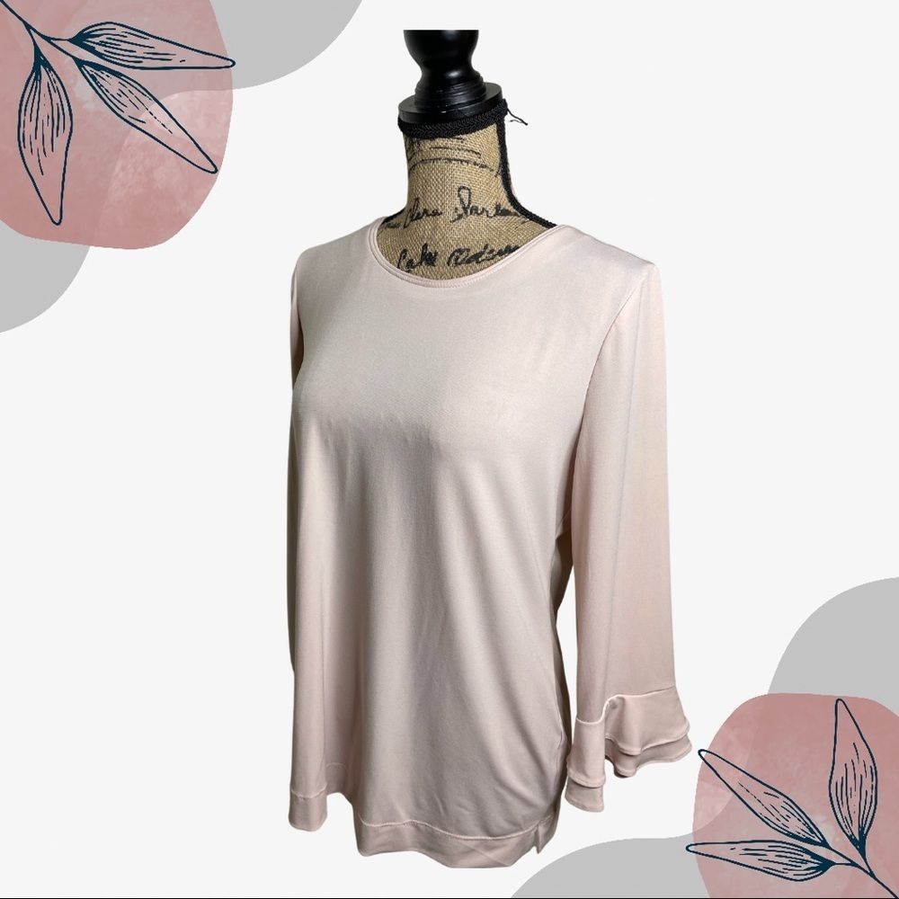 Karl Largerfeld Layered Bell sleeve top